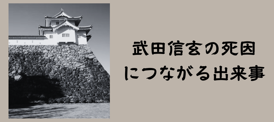 武田信玄の死因につながる出来事