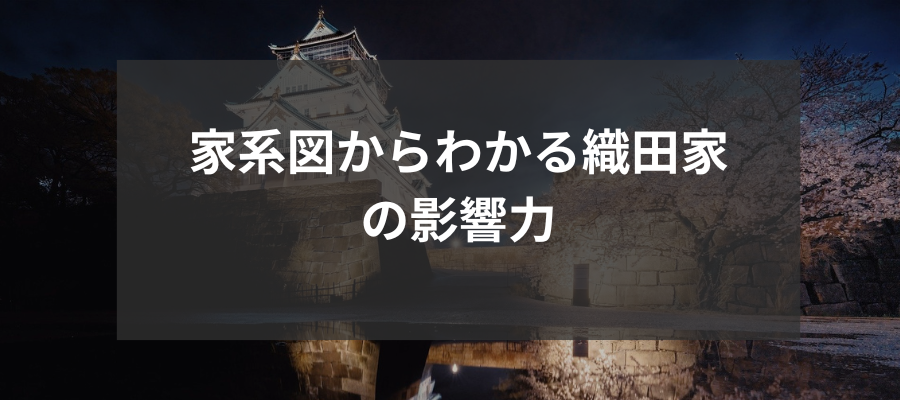 家系図からわかる織田家の影響力