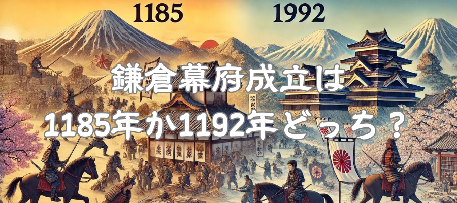 鎌倉幕府成立は1185年か1192年どっち？