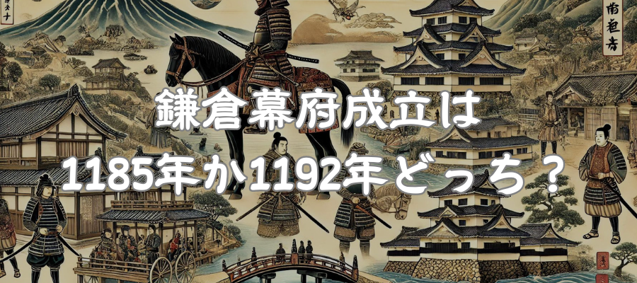 鎌倉幕府の成立と年号は1185年と1192年のどっち？